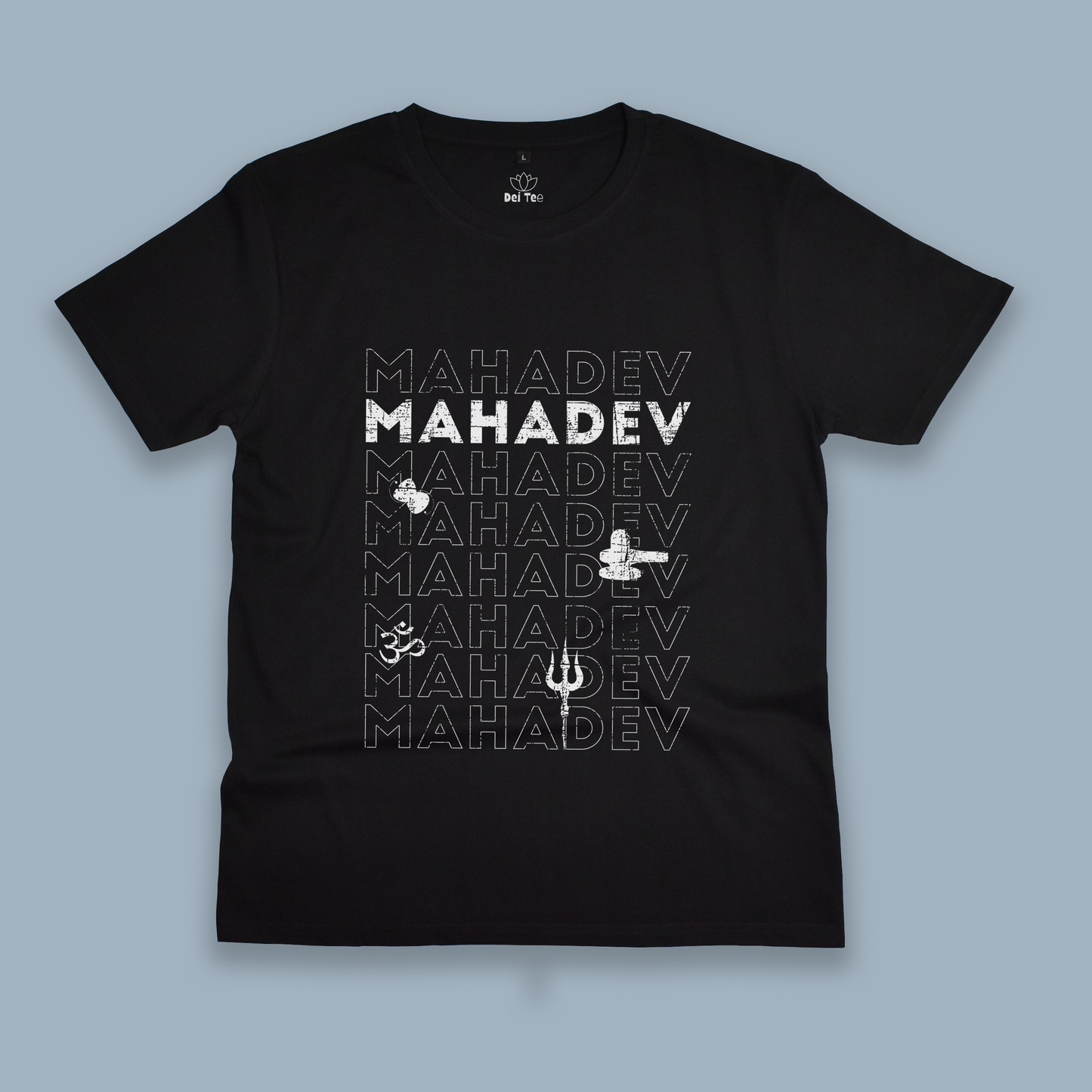 mahadev text tshirt