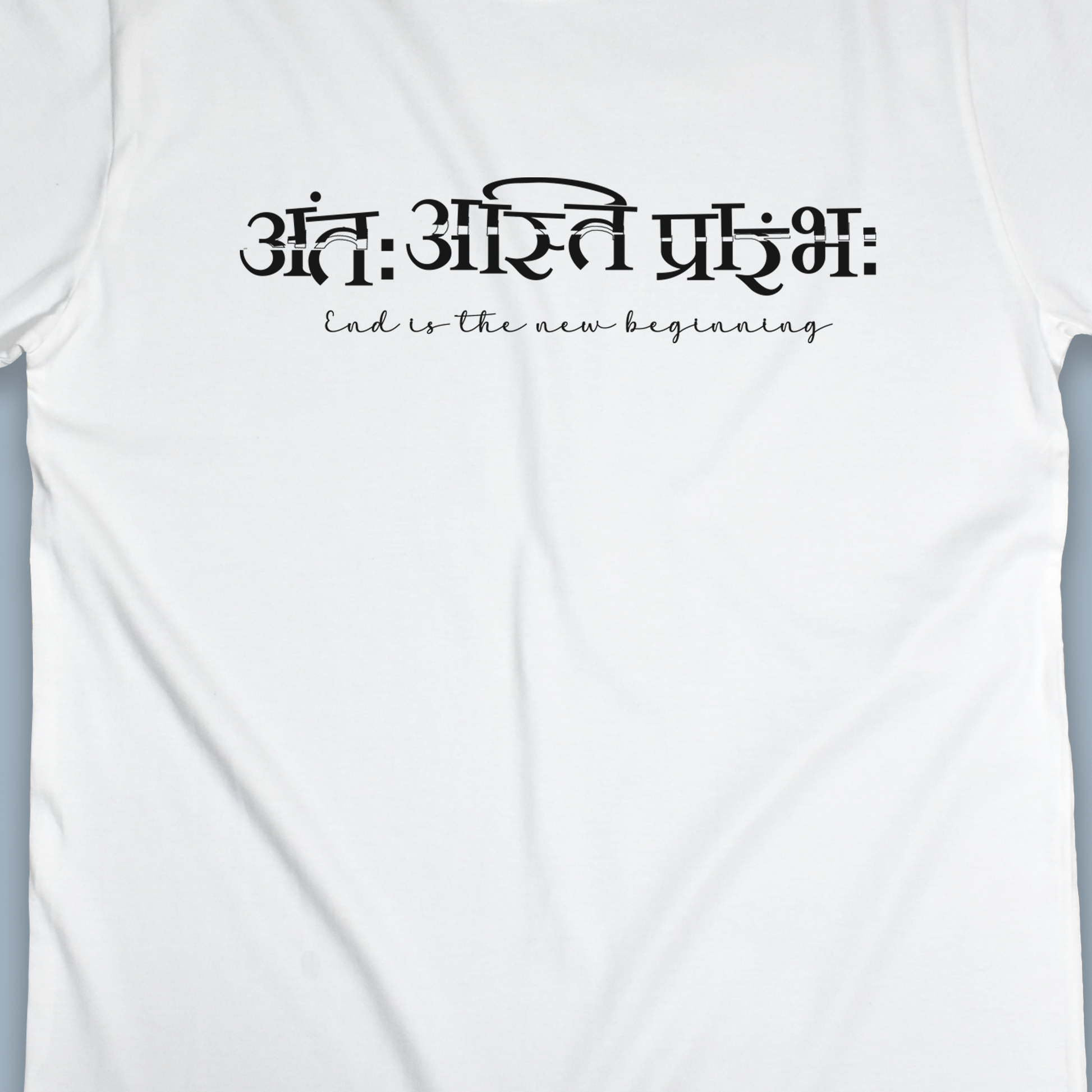 end is the new beginning sacred text tshirt